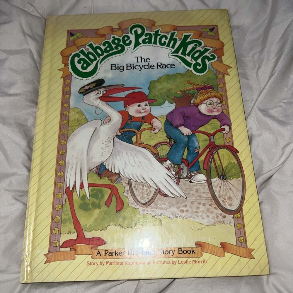 CABBAGE PATCH KIDS  The Big Bicycle Race 1984 Parker Bros. HB Children’s Book